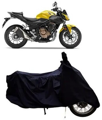 JVBRANGI Two Wheeler Cover for Honda(CBR500R BS6, Black)