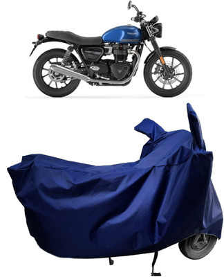 Amexride Two Wheeler Cover for Triumph(Street Twin, Blue)