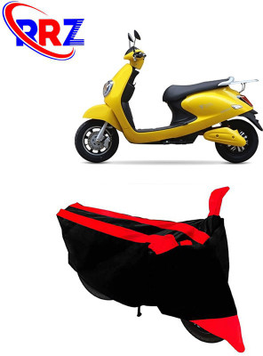 RRZ Waterproof Two Wheeler Cover for Techo Electra(Emerge, Black, Red)