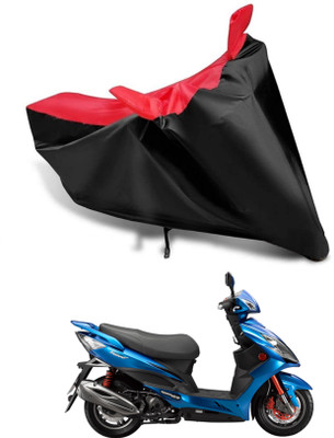 KEDIT Two Wheeler Cover for Hero(Electric Zippy, Red, Black)
