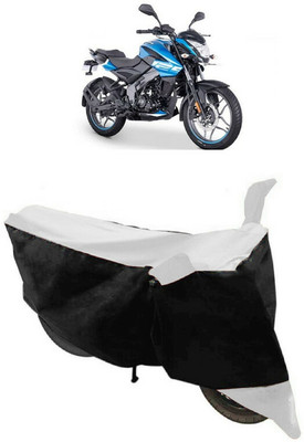 ABORDABLE Two Wheeler Cover for Bajaj(Pulsar NS125, Black, White)