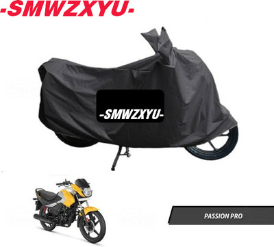 smwzxyu Waterproof Two Wheeler Cover for Hero(Passion Pro, Black)