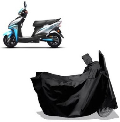 Tritika Waterproof Two Wheeler Cover for Techo Electra(Neo, Black)