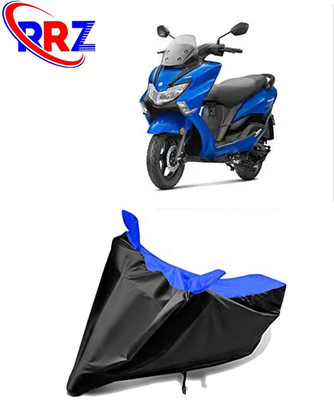 RRZ Waterproof Two Wheeler Cover for Suzuki(Burgman Street, Black, Blue)
