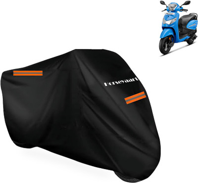Horseyaart Waterproof Two Wheeler Cover for Hero(Pleasure, Black)