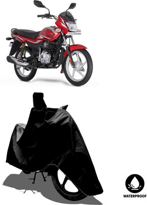 Amexride Waterproof Two Wheeler Cover for Bajaj(Platina 100 DTS-i, Black)