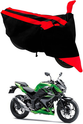 Furious3D Two Wheeler Cover for Kawasaki(Z250, Red, Black)