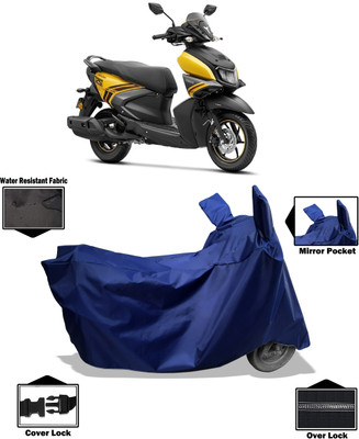 Amexride Two Wheeler Cover for Yamaha(Ray-ZR 125FI BS6, Blue)