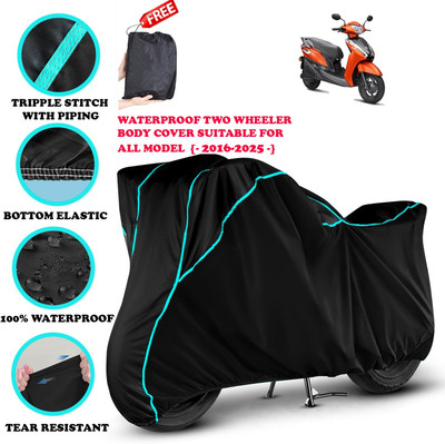 OliverX Waterproof Two Wheeler Cover for Ampere(Black)