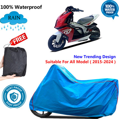 OliverX Waterproof Two Wheeler Cover for TVS(Creon BS6, Blue)