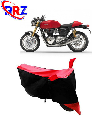 RRZ Waterproof Two Wheeler Cover for Triumph(Thruxton 1200 R, Black, Red)