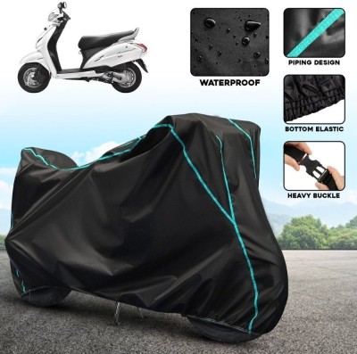 xodi Waterproof Two Wheeler Cover for Honda(Activa, Black, Blue)