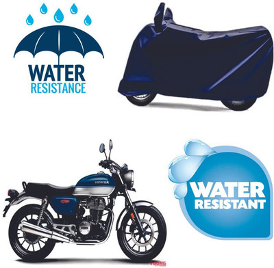 RTS COLLECTIONS Waterproof Two Wheeler Cover for Honda(Hness CB350, Blue)