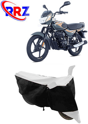 RRZ Waterproof Two Wheeler Cover for Bajaj(CT100, Black, White)