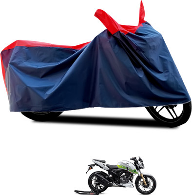 PAGORA Waterproof Two Wheeler Cover for TVS(Apache RTR 200 Fi E100, Black, Red)