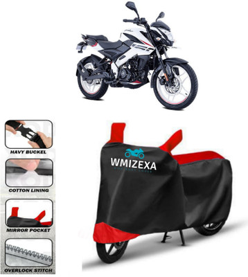 WMIZEXA Two Wheeler Cover for Bajaj(Pulsar 125 Neon, Red, Black)