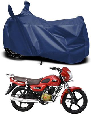 DeepShakshi AUTOMOTIVE Waterproof Two Wheeler Cover for TVS(Radeon, Blue)