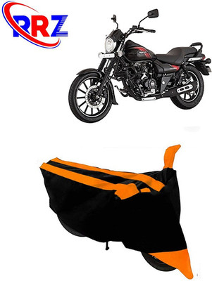 RRZ Waterproof Two Wheeler Cover for Bajaj(Avenger 220 Street, Black, Orange)