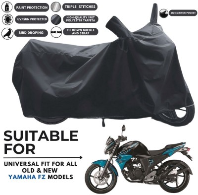 MADAFIYA Two Wheeler Cover for Yamaha(FZ S FI (V 2.0) BS6, Black)