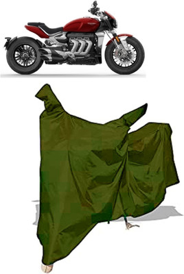 Amexride Two Wheeler Cover for Triumph(Rocket III, Maroon)