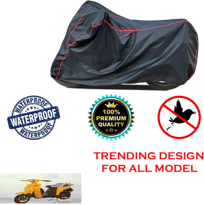 THE REAL ARV Waterproof Two Wheeler Cover for Bajaj(Sunny, Black)