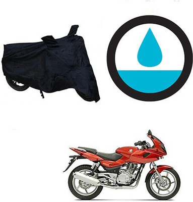 DeepShakshi AUTOMOTIVE Waterproof Two Wheeler Cover for Bajaj(Pulsar 220 DTS-i, Black)