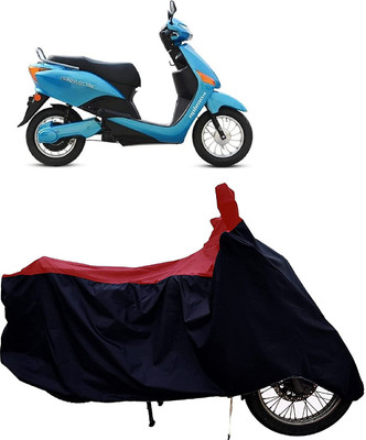KEDIT Two Wheeler Cover for Hero(Electric Optima Plus, Red, Black)