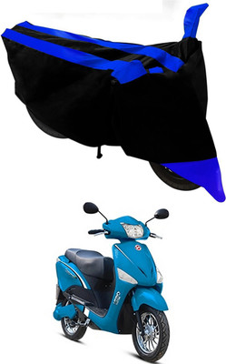 Mdstar Waterproof Two Wheeler Cover for Hero(Electric Optima, Blue, Black)
