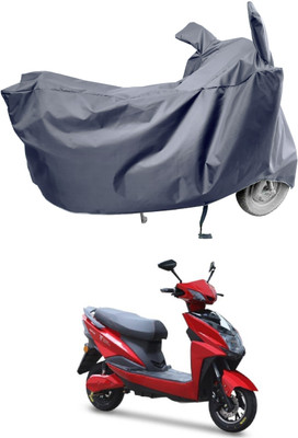 Amexride Two Wheeler Cover for Techo Electra(Raptor BS6, Grey)