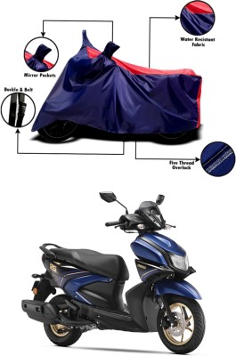 RAQTRO Waterproof Two Wheeler Cover for Yamaha(Ray-ZR 125FI BS6, Red, Blue)