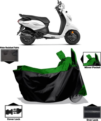 Amexride Two Wheeler Cover for Hero(Pleasure Plus, Green)