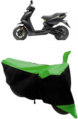 HEMSKAR Two Wheeler Cover for Ather(450 X, Black, Green)