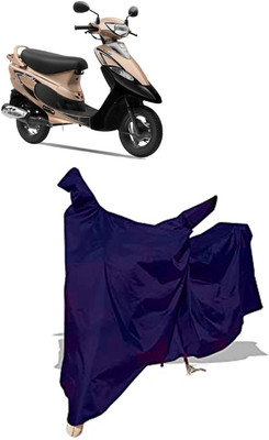 Amexride Two Wheeler Cover for TVS(Pep Plus BS6, Blue)