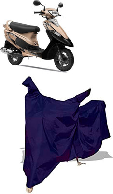 Amexride Two Wheeler Cover for TVS(Scooty Pep+, Blue)