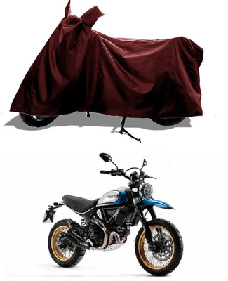 GROFATIK Two Wheeler Cover for Ducati(Scrambler 1200 BS6, Maroon)