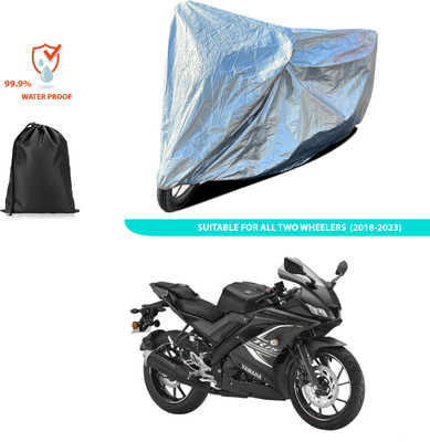 PAGORA Waterproof Two Wheeler Cover for Yamaha(YZF R15 BS6, Silver)