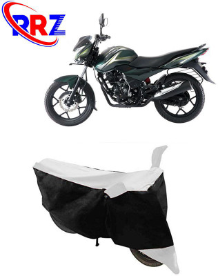 RRZ Waterproof Two Wheeler Cover for Bajaj(Discover 150 s, Black, White)