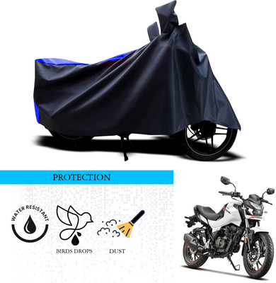 ANTHUB Waterproof Two Wheeler Cover for Hero(Xtreme 200R, Black, Blue)