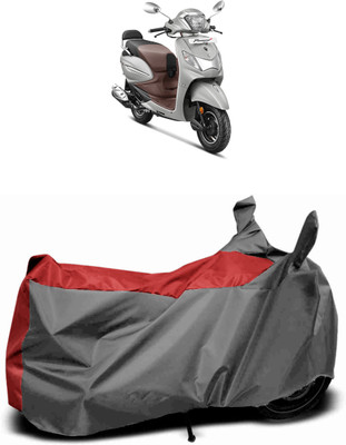 Mdstar Waterproof Two Wheeler Cover for Hero(Pleasure+ 110, Red, Green)