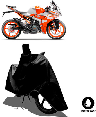 Amexride Waterproof Two Wheeler Cover for KTM(RC 200 BS6, Black)