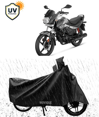 MOVIQUE Waterproof Two Wheeler Cover for Hero(Passion Pro i3S, Black)