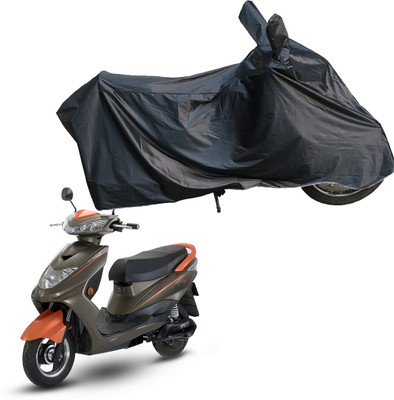 Motodreka Waterproof Two Wheeler Cover for Okinawa(Ridge Plus, Black)