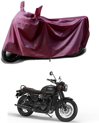 THE REAL ARV Waterproof Two Wheeler Cover for Triumph(Bonneville T120 Black, Maroon)