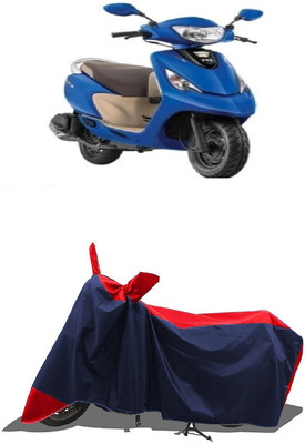 SUGASHRI Waterproof Two Wheeler Cover for TVS(Zest 110, Red, Blue)