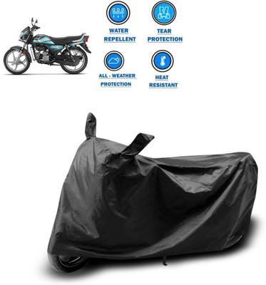 DeepShakshi AUTOMOTIVE Waterproof Two Wheeler Cover for Hero(HF Deluxe, Black)