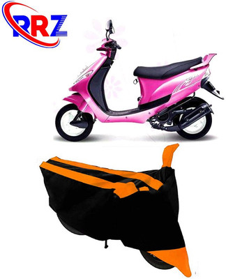 RRZ Waterproof Two Wheeler Cover for Mahindra(Kine, Black, Orange)
