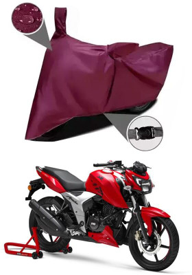 AASHTIK MART Two Wheeler Cover for TVS(Apache RTR 200 4V, Maroon)
