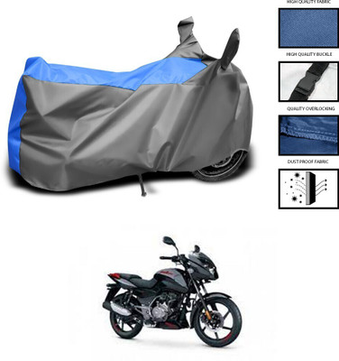 DeepShakshi AUTOMOTIVE Two Wheeler Cover for Bajaj(Pulsar 125 Neon, Grey, Blue)