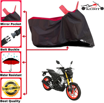 KEDIT Two Wheeler Cover for Yamaha(MT-15 BS6, Red, Black)