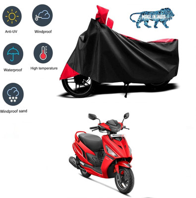 SK AUTO Waterproof Two Wheeler Cover for Hero(Maestro Edge 110 BS6, Red, Black)